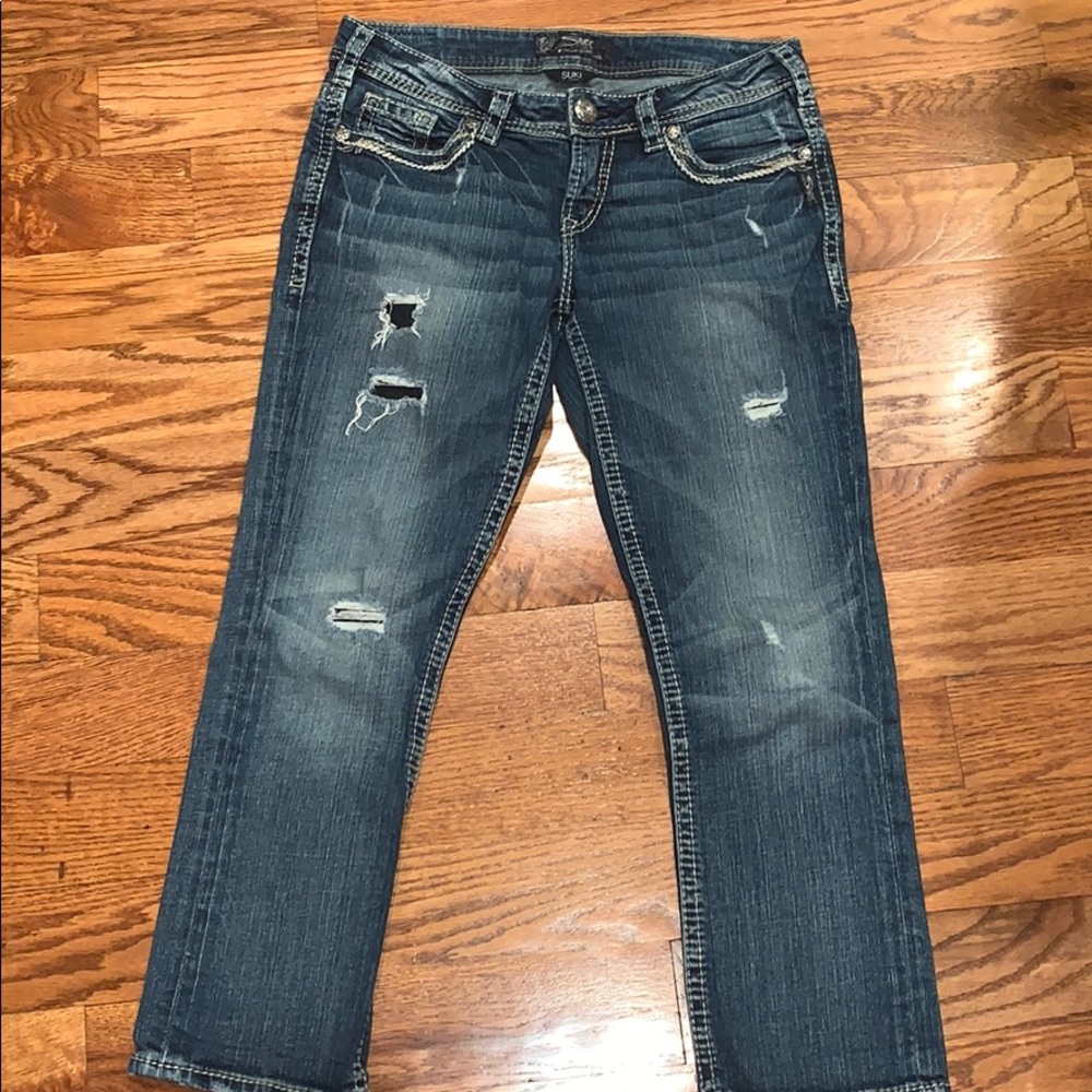 SUPER CUTE Silver Jeans!